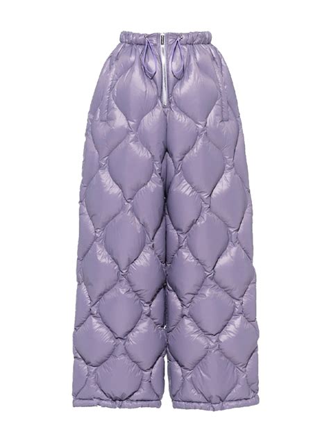 miu miu quilted pants|Designer Shorts and Pants For Women .